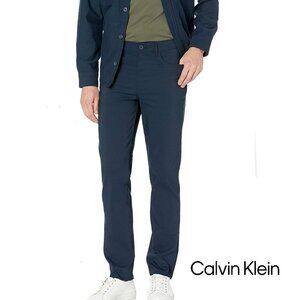 Calvin Klein Men's Straight Leg Navy Chino Pants (33x32)